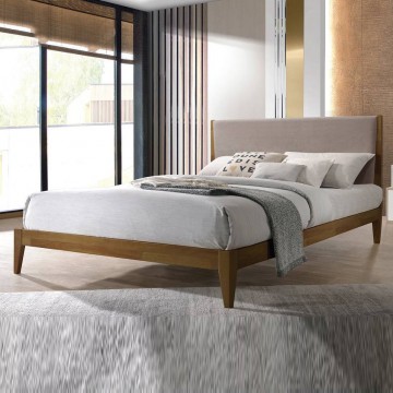 Wooden Bed WB1035B (Queen/King)